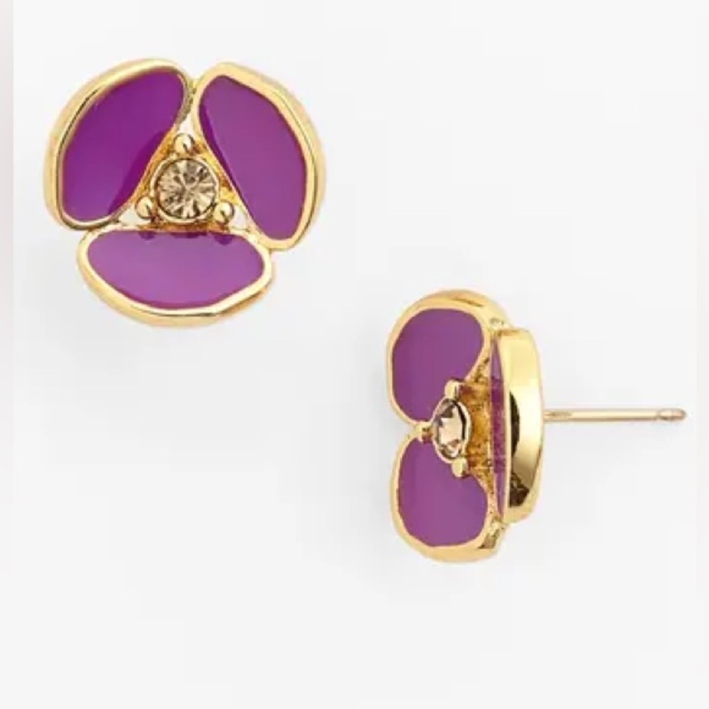 Kate Spade pansy earrings